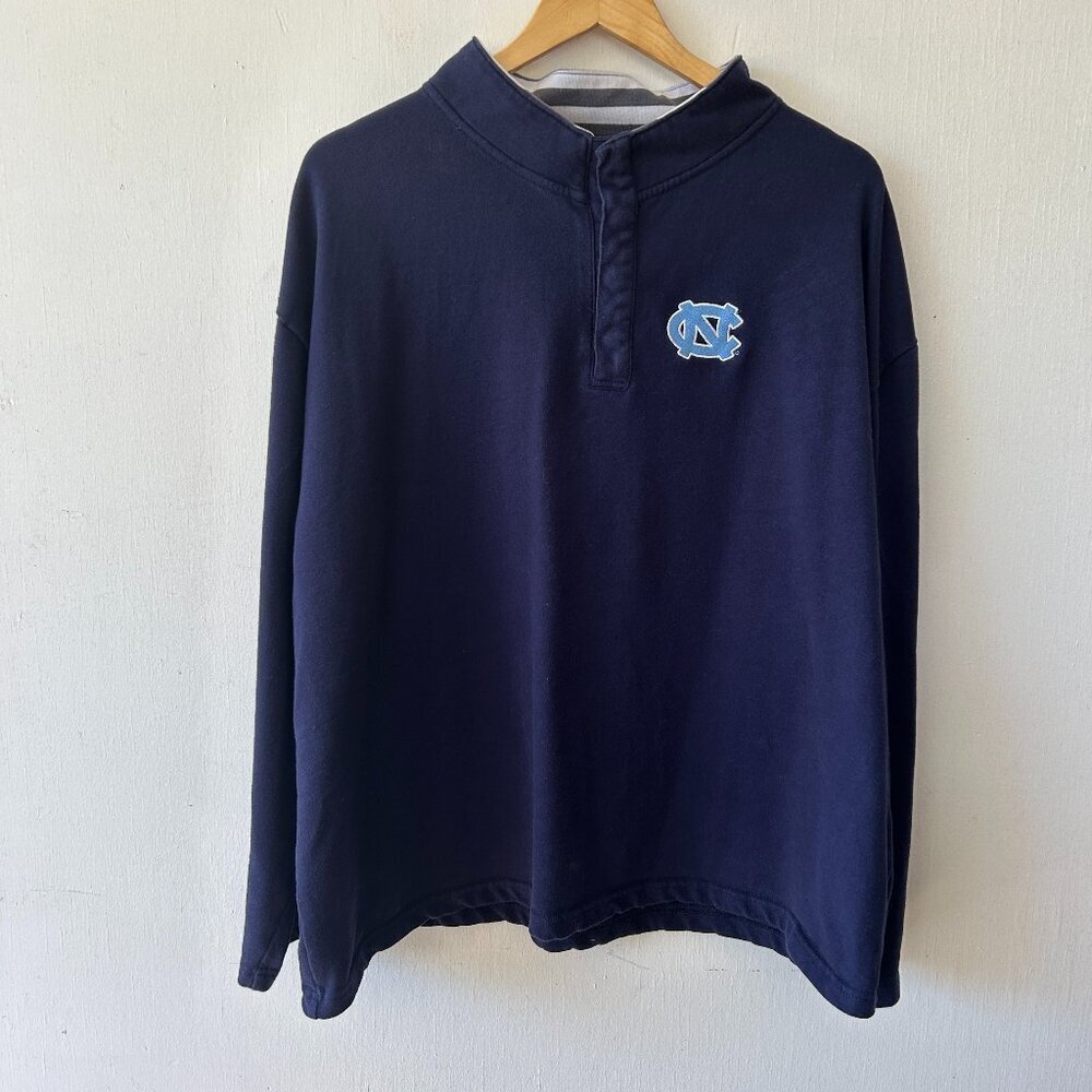 University of North Carolina Pullover Sweatshirt Womens 2XL Blue Champion VTG